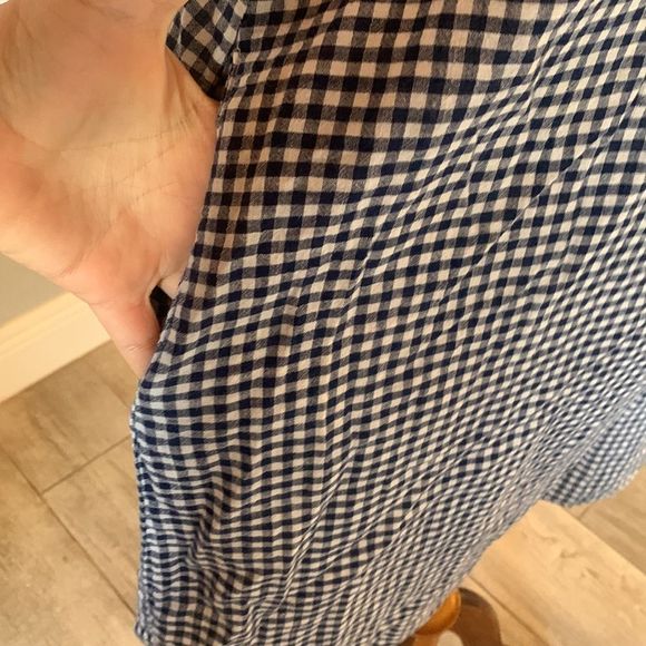 [CP Shades] Navy/White Gingham Dress - Size Small - Picture 4 of 5